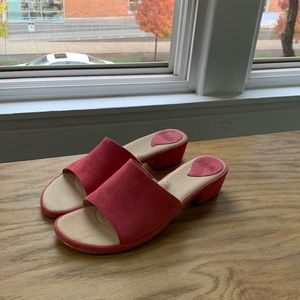 Cherry red ONO mules, size 11, NWOT